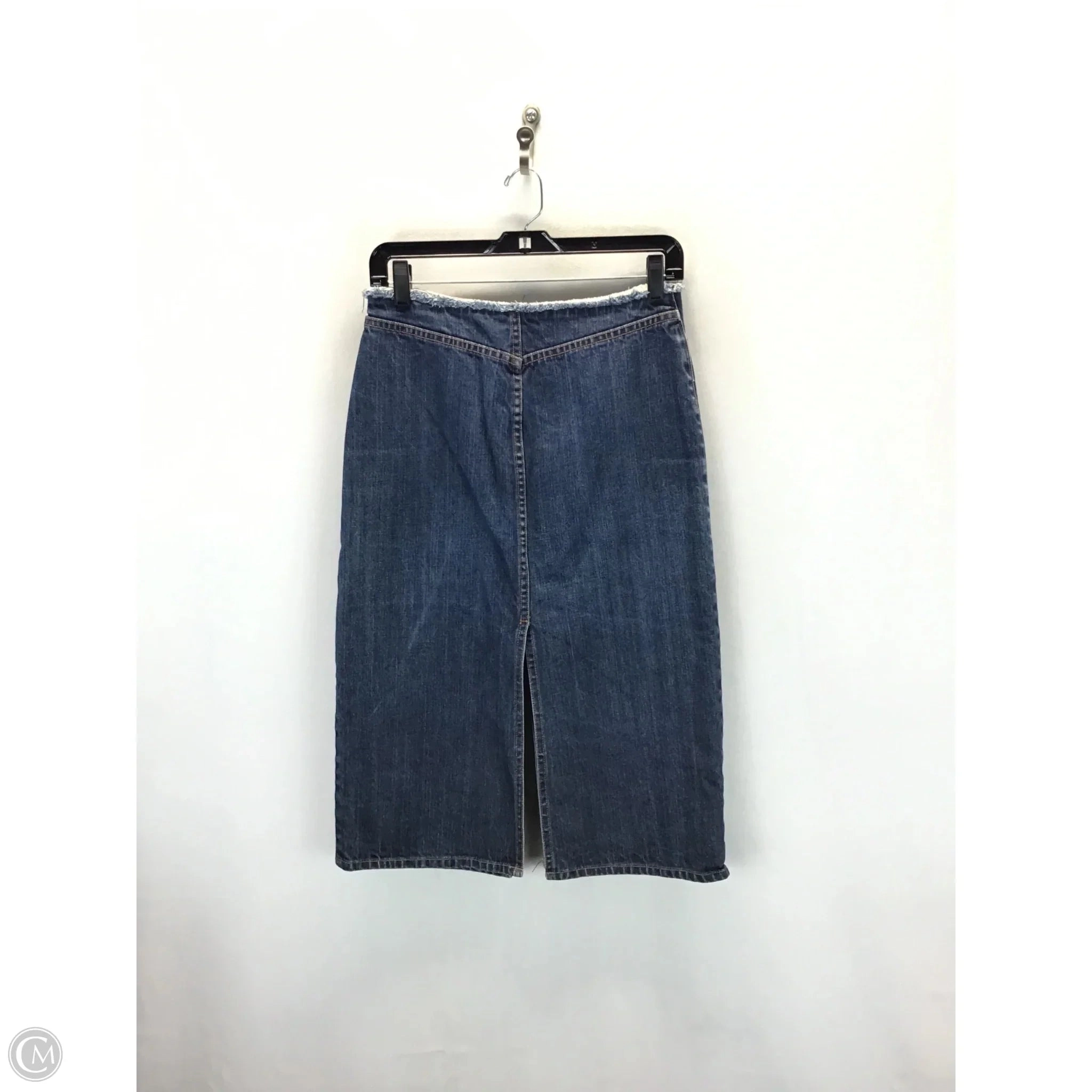 Skirt Midi By J. Crew In Blue Denim, Size: 4p