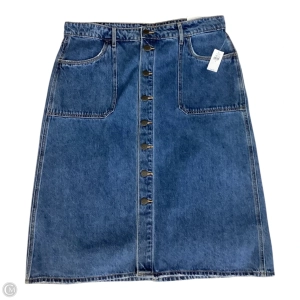 Skirt Midi By Old Navy In Blue Denim, Size: 14