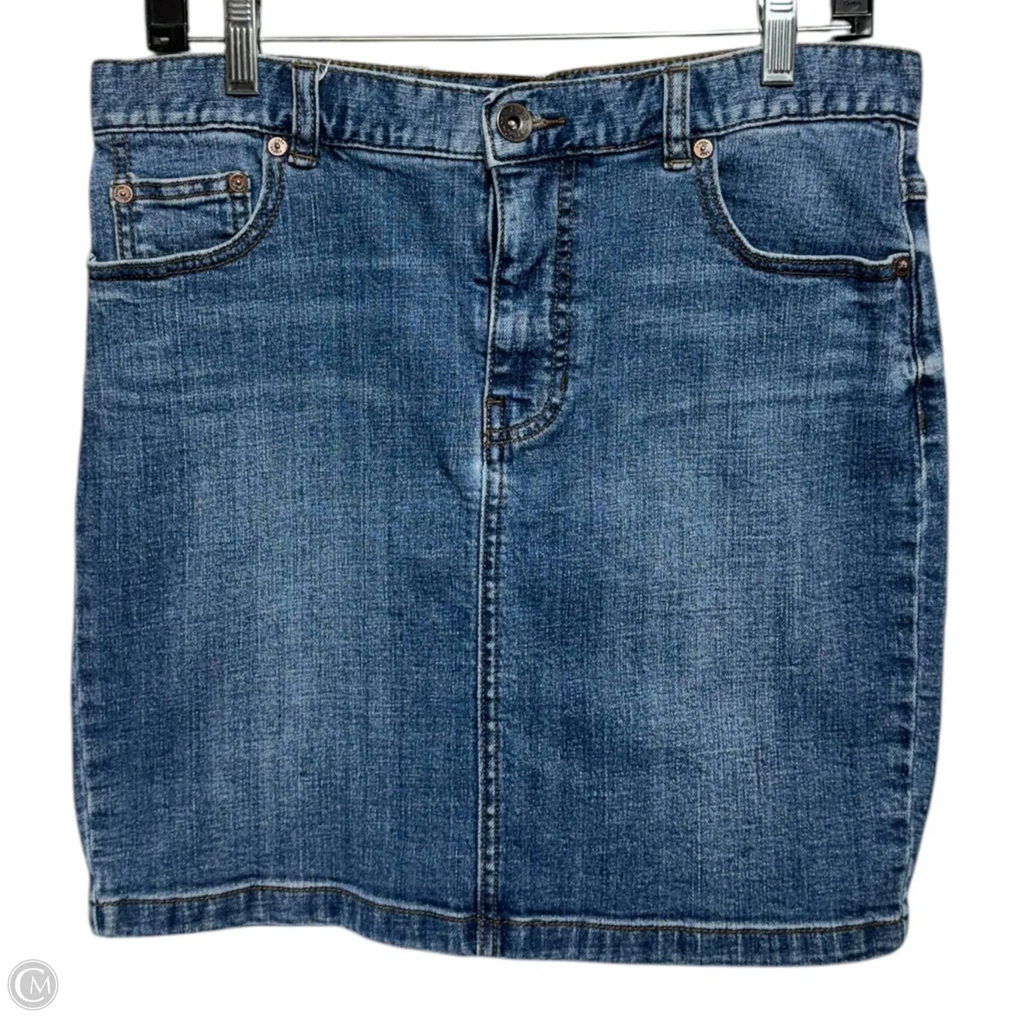Skirt Mini & Short By Free People In Blue Denim, Size: 6