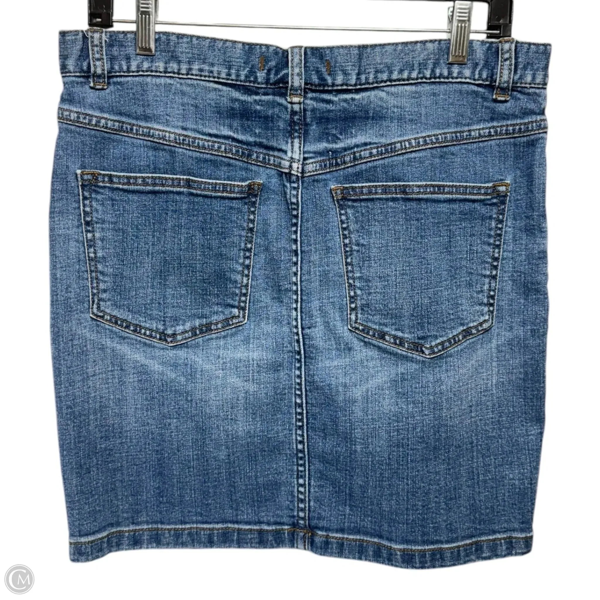 Skirt Mini & Short By Free People In Blue Denim, Size: 6