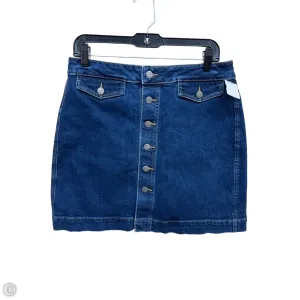 Skirt Mini & Short By Loft In Blue Denim, Size: 8