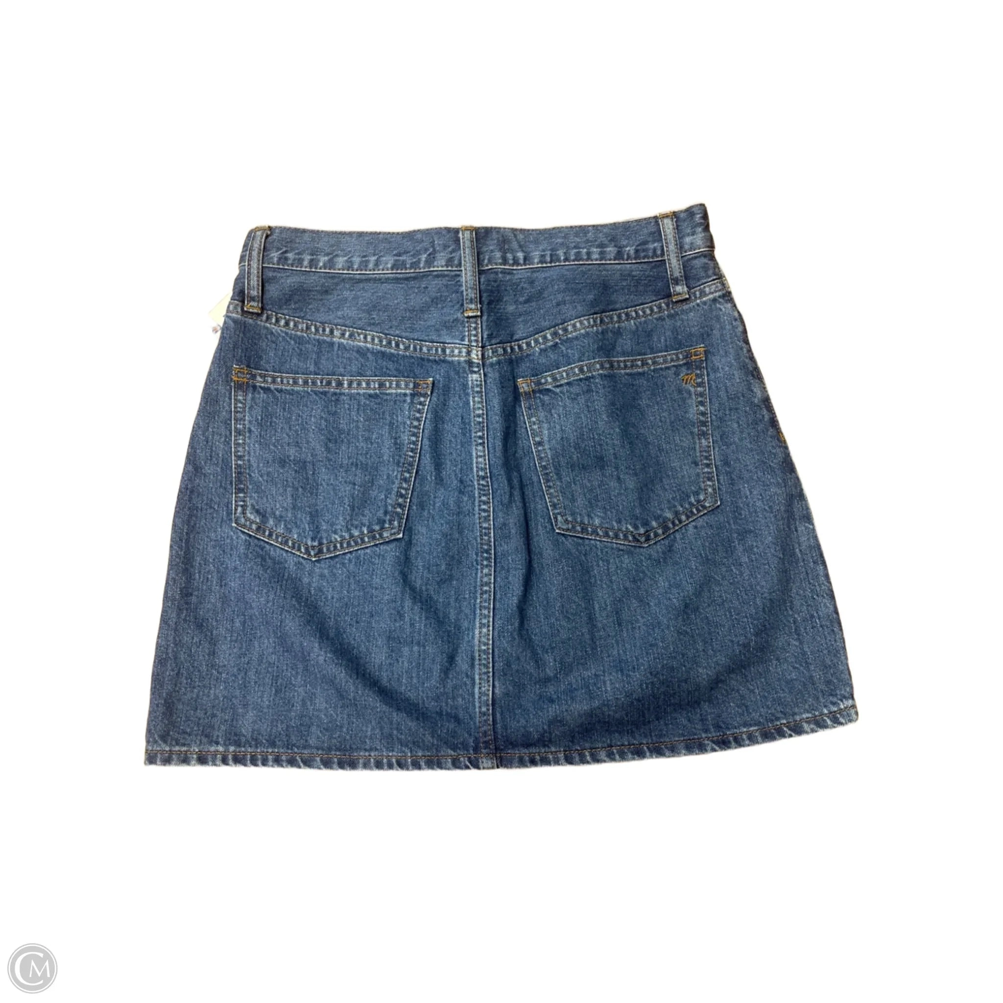 Skirt Mini & Short By Madewell In Blue Denim, Size: 4