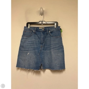 Skirt Mini & Short By Madewell In Blue Denim, Size: 8
