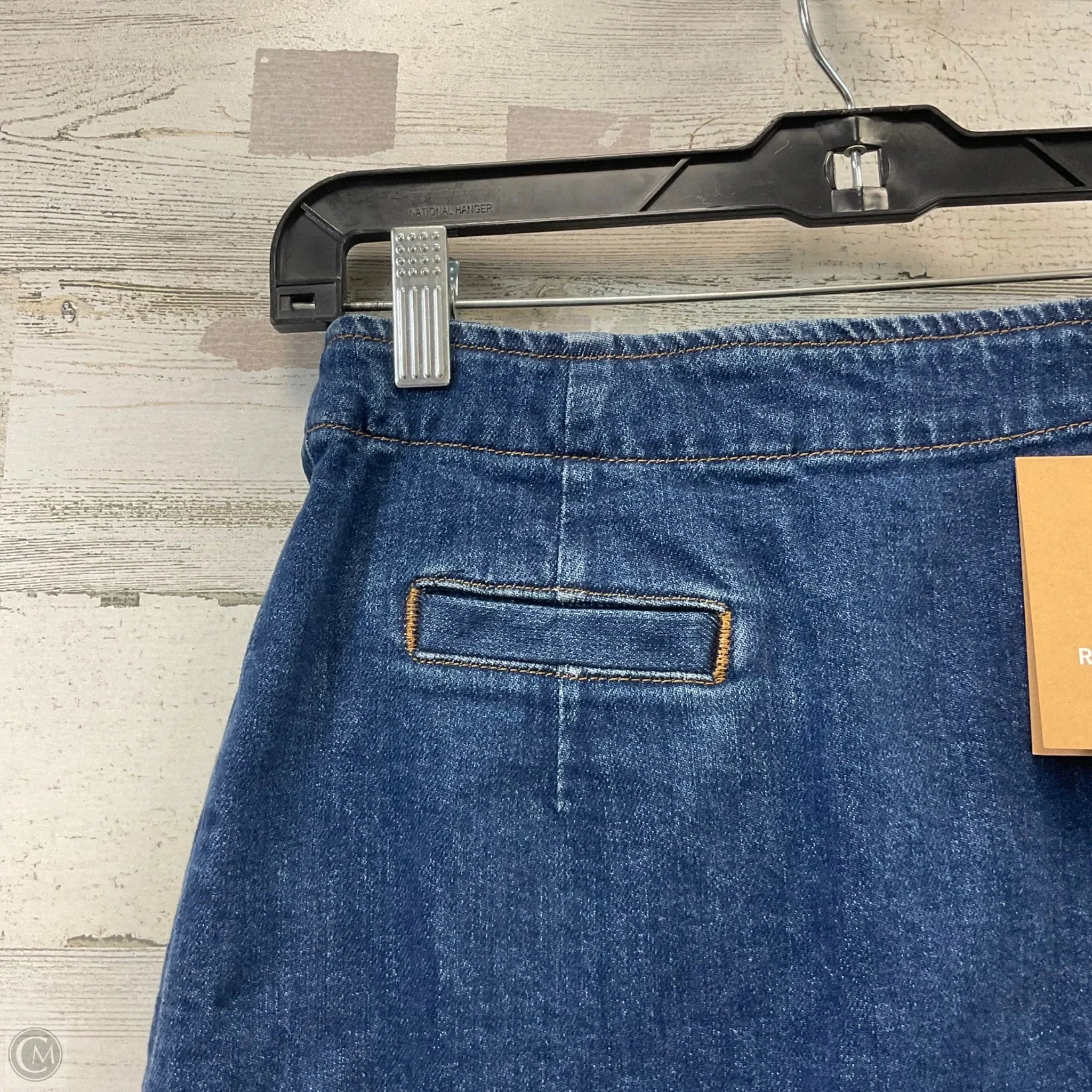 Skirt Mini & Short By Reformation In Blue Denim, Size: 0