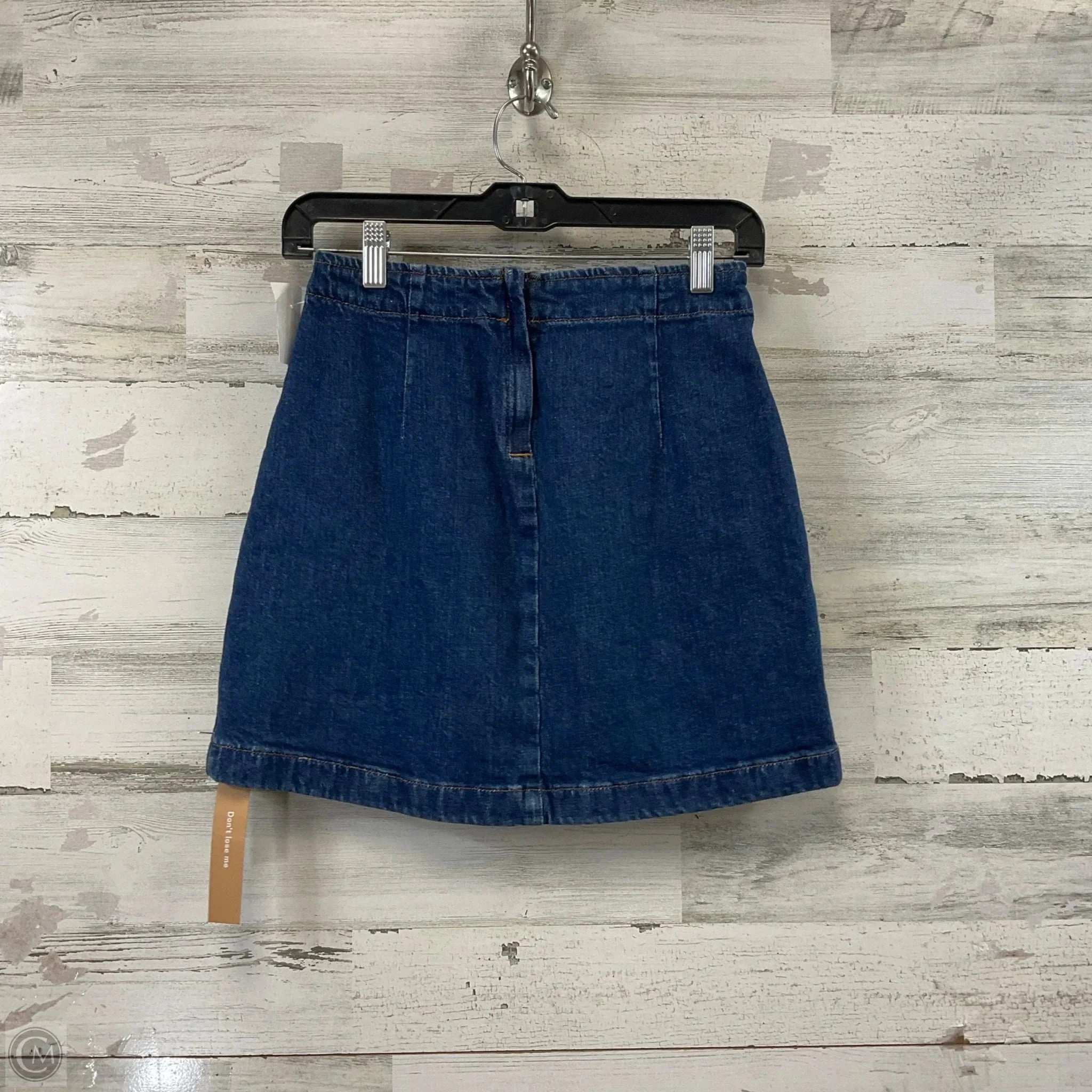 Skirt Mini & Short By Reformation In Blue Denim, Size: 0
