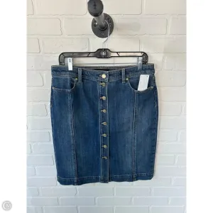 Skirt Mini & Short By Talbots In Blue Denim, Size: 10p