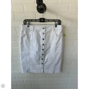 Skirt Mini & Short By Talbots In White Denim, Size: 8p