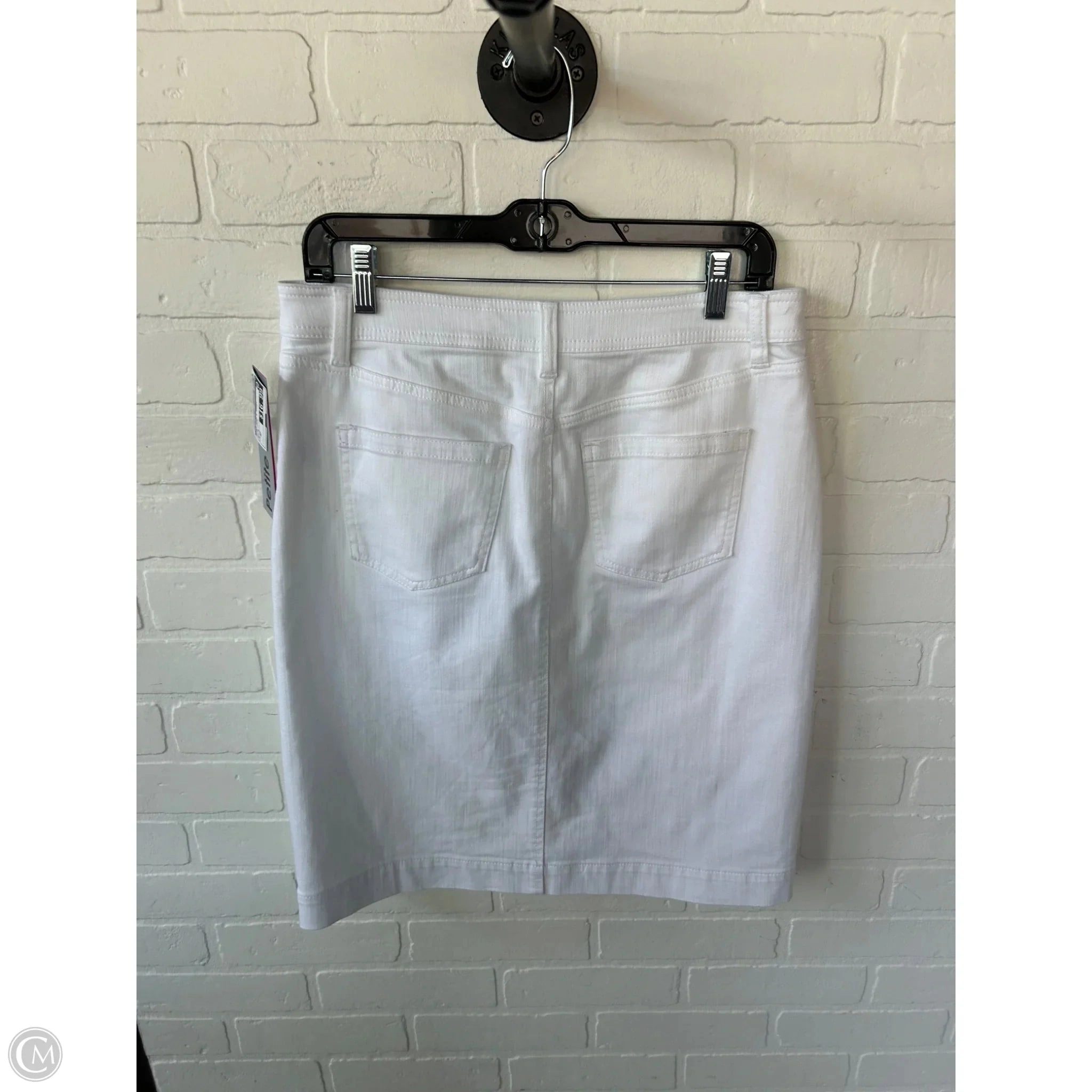 Skirt Mini & Short By Talbots In White Denim, Size: 8p