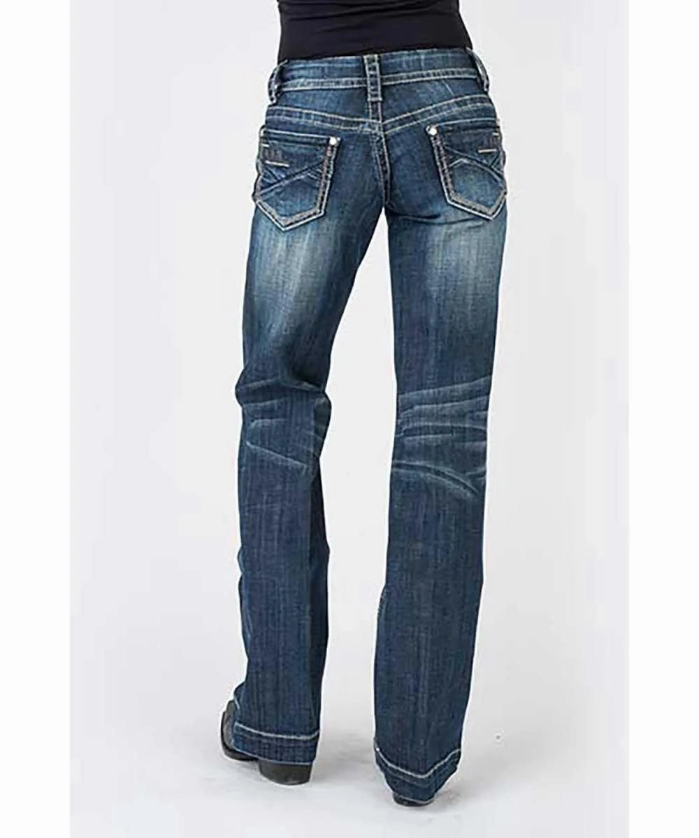 Stetson 214 Trouser Fit w/ Pieced Back Pocket - Women's Jeans