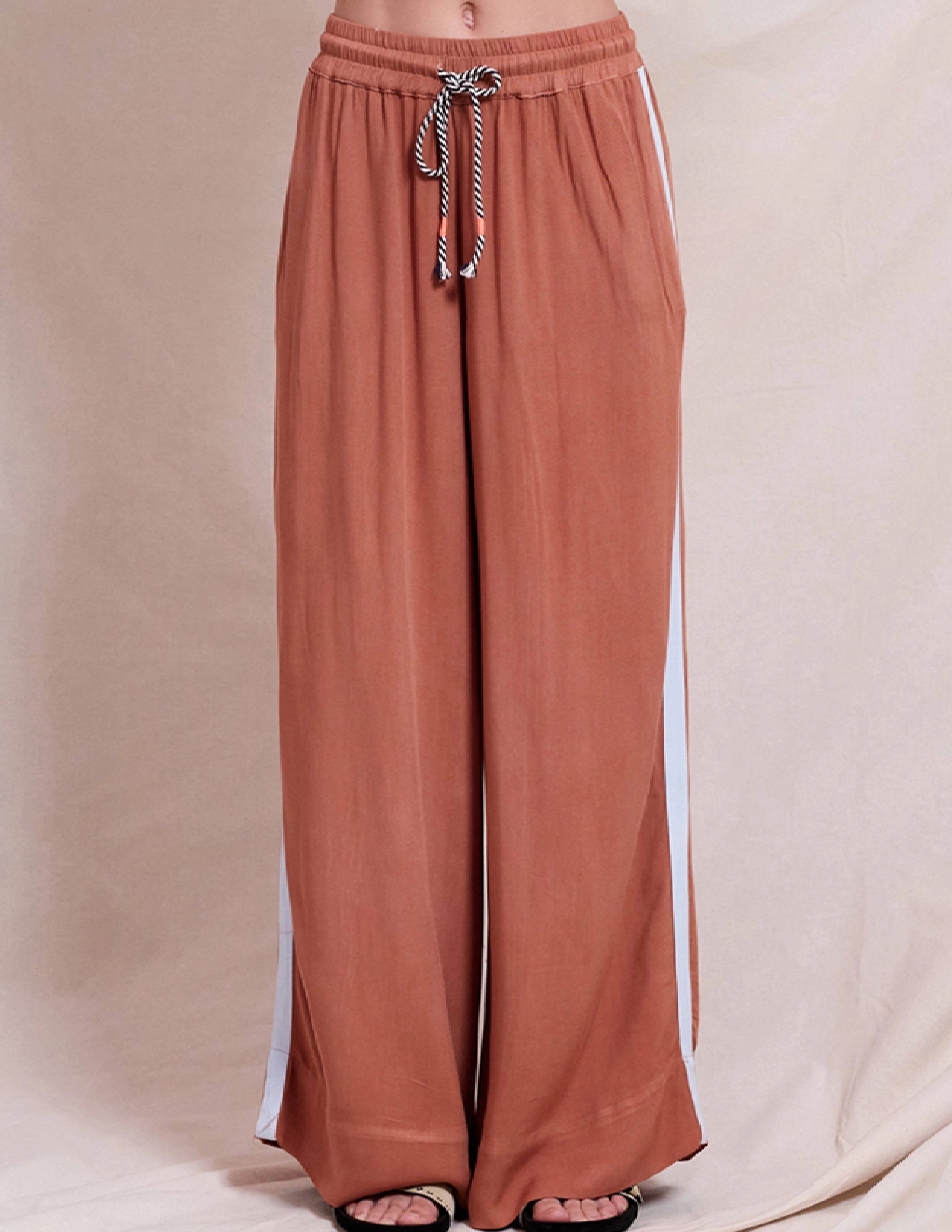 Sundry Wide Leg Pant in Vintage Rust