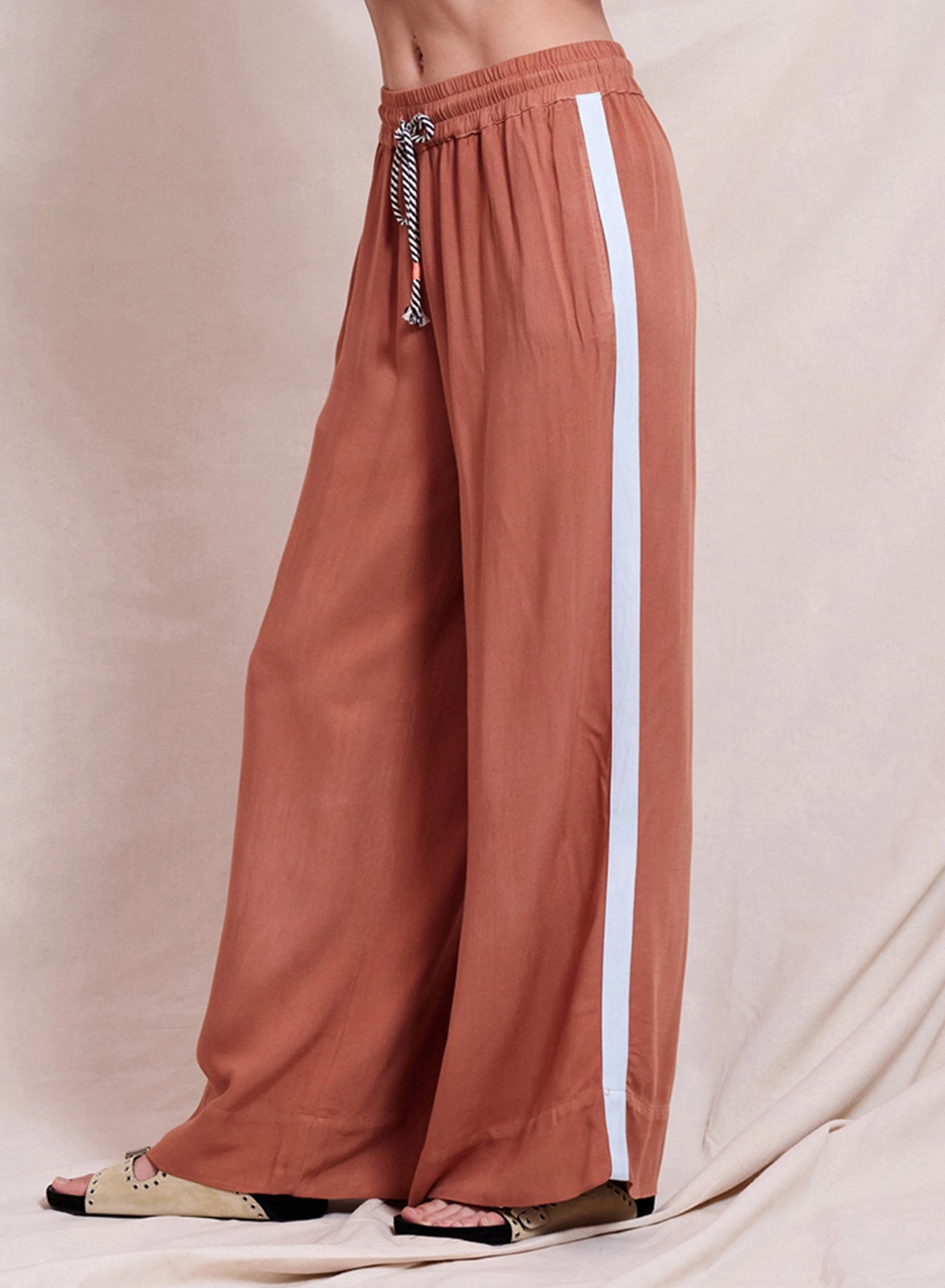 Sundry Wide Leg Pant in Vintage Rust