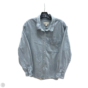 Top Long Sleeve By Universal Thread In Blue Denim, Size: Xl
