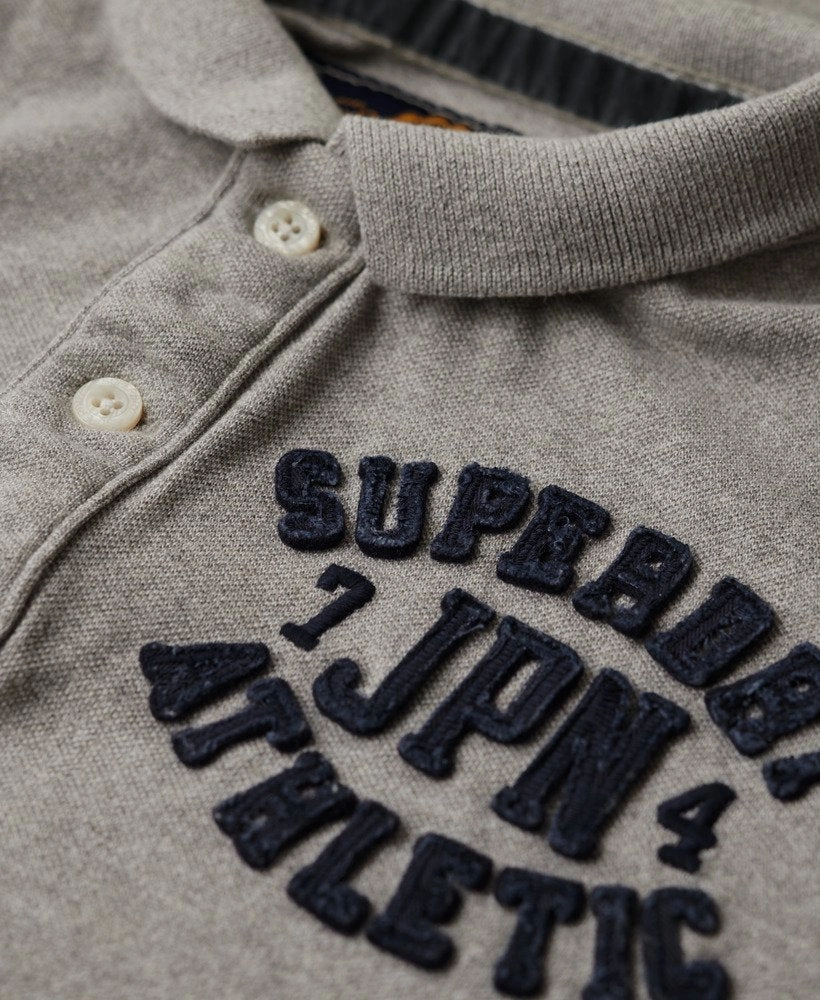 Vintage Athletic Polo | Light Grey Marle