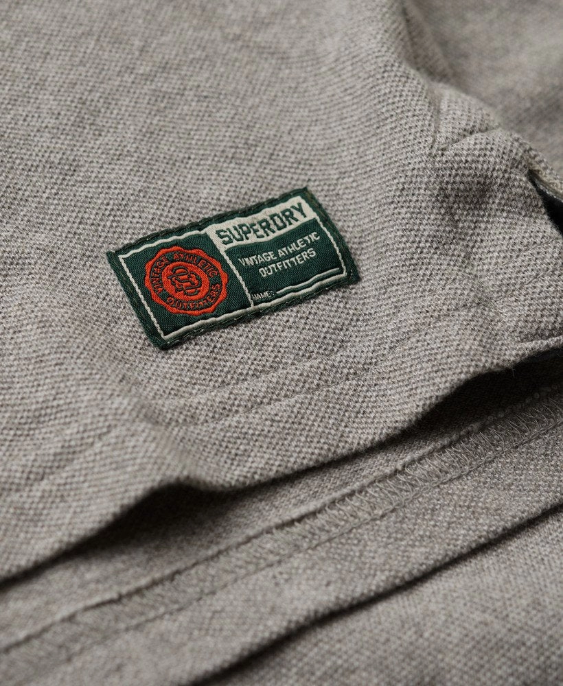 Vintage Athletic Polo | Light Grey Marle