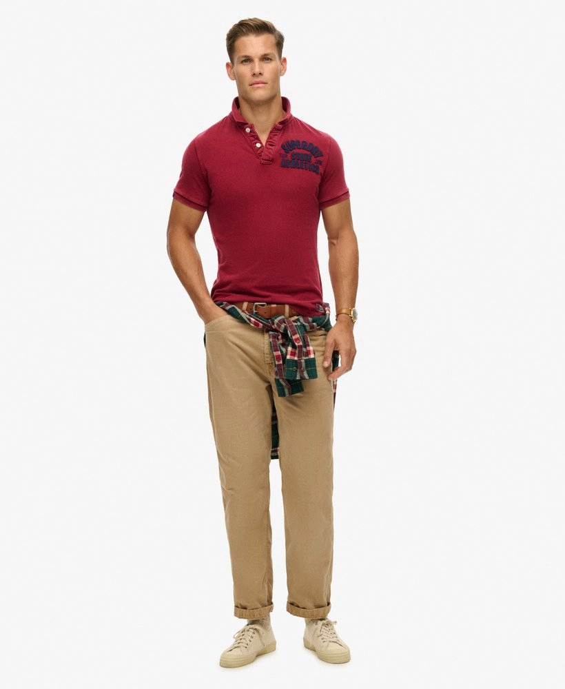 Vintage Athletic Polo | Rich Burgundy