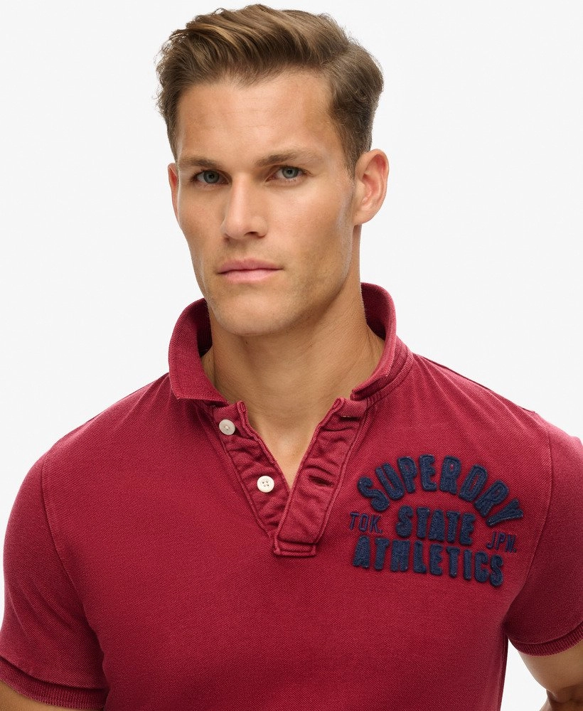 Vintage Athletic Polo | Rich Burgundy