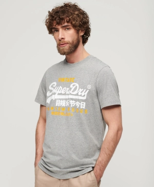 Vintage Logo Duo Tee | Light Grey Grit