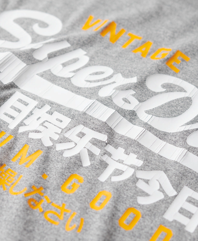 Vintage Logo Duo Tee | Light Grey Grit